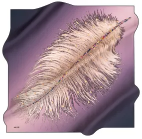 Aker Feather Women Silk Scarf No. 22