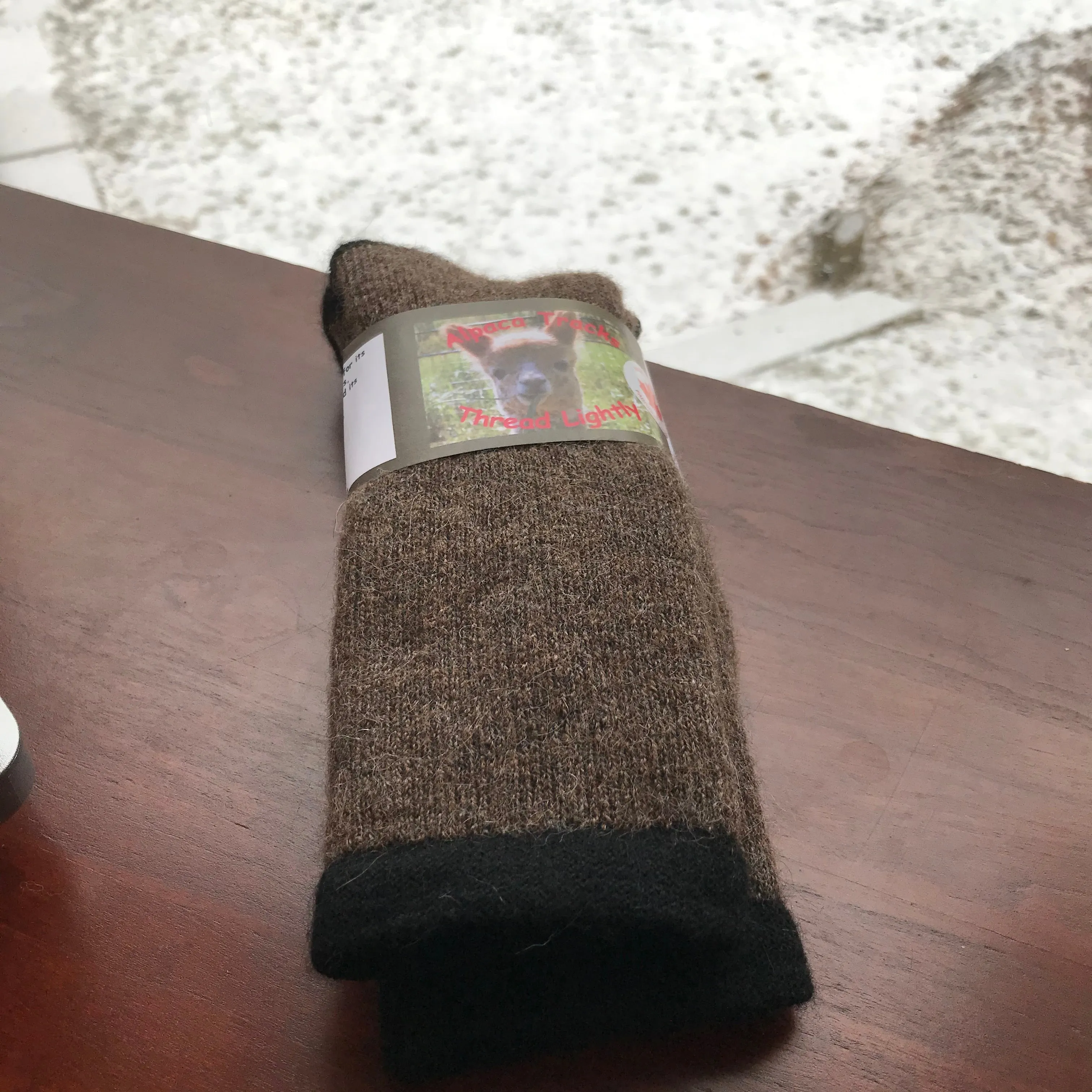 Alpaca Thermal Socks Brown