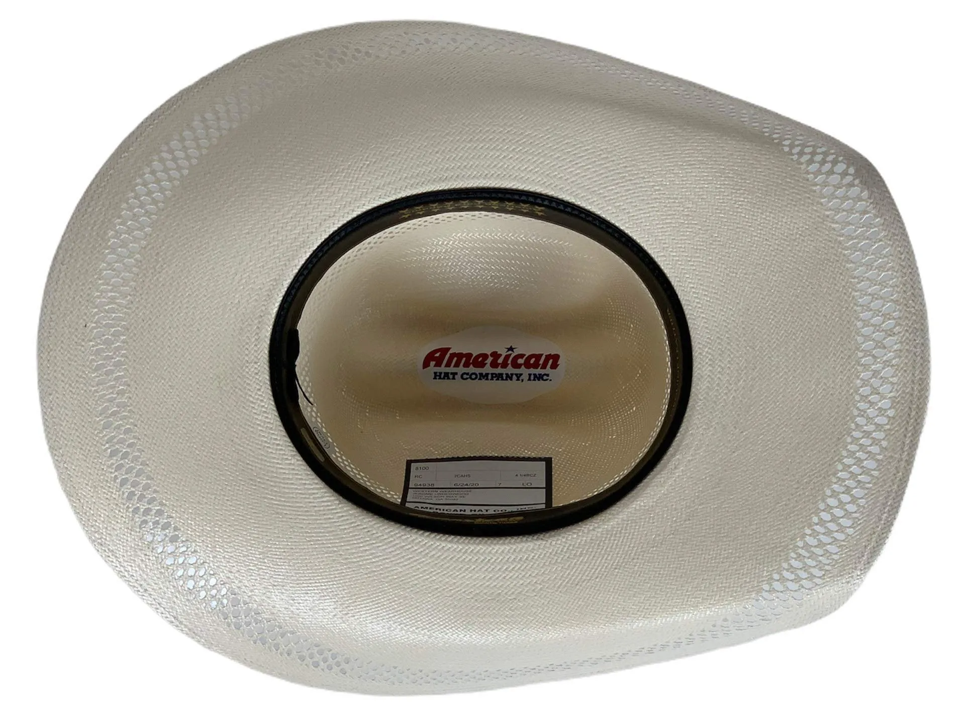 American Hat Co. Fancy Vent Cowboy Hat, Ivory