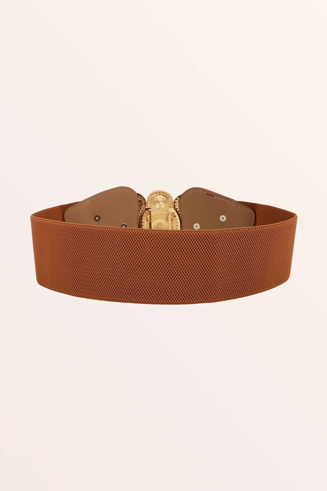 Antique Buckle Belt - Brown