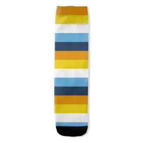 Aroace - V1 Horizontal Striped All-Over Print Socks