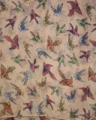 Assorted Multi-Bird Scarves