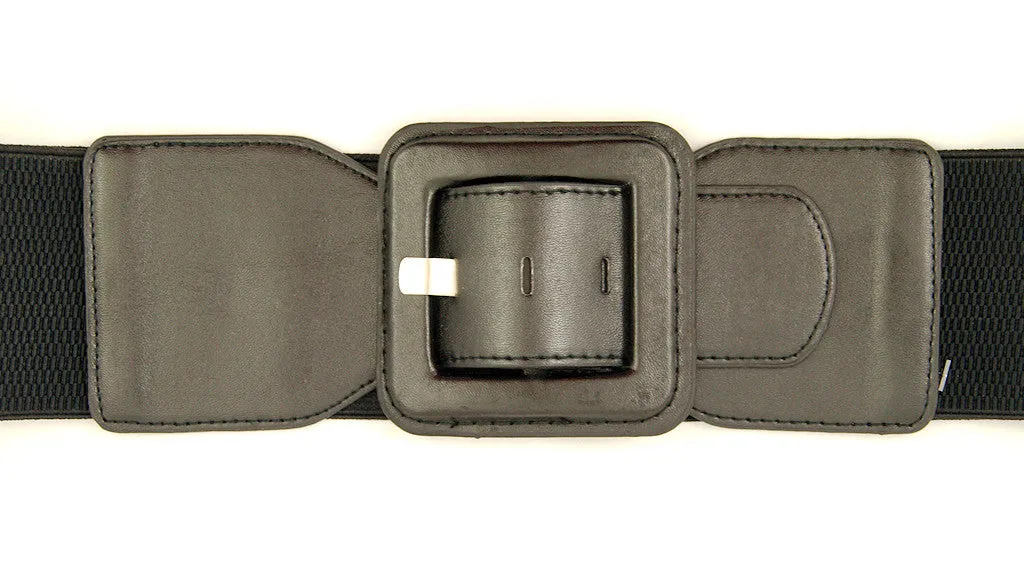 Black Square Cinch Belt