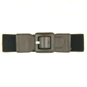 Black Square Cinch Belt