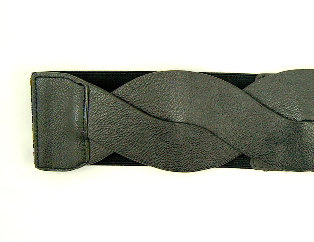 Black Swirl Cinch Belt