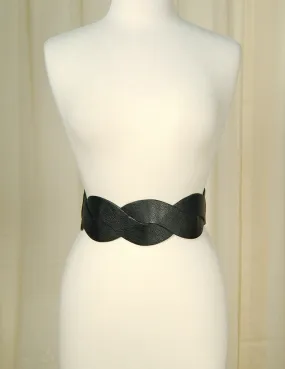 Black Swirl Cinch Belt