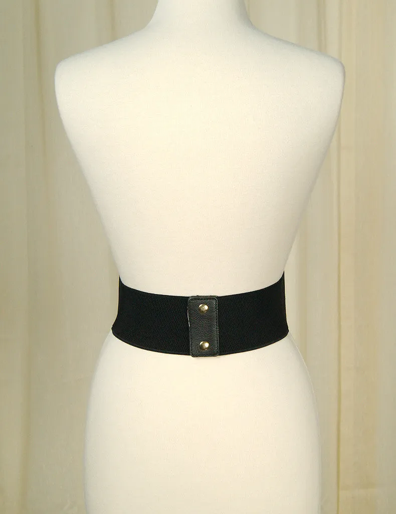 Black Swirl Cinch Belt