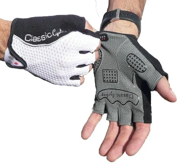 Classic Cycling Gloves White