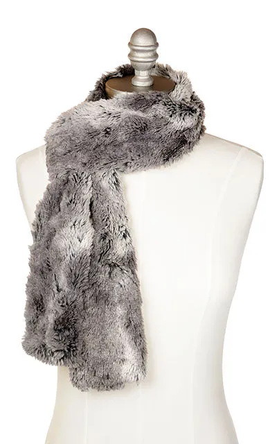 Classic Scarf - Luxury Faux Fur in Seattle Sky