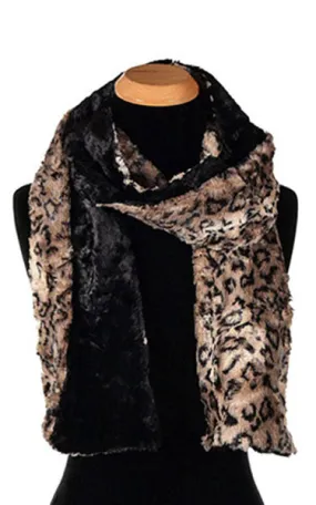 Classic Scarf - Two-Tone, Luxury Faux Fur in Carpathian Lynx