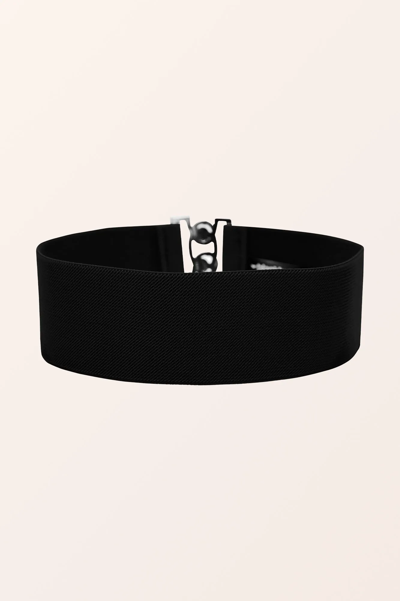 Classic Triple Eye-Hook Dress Belt - Black