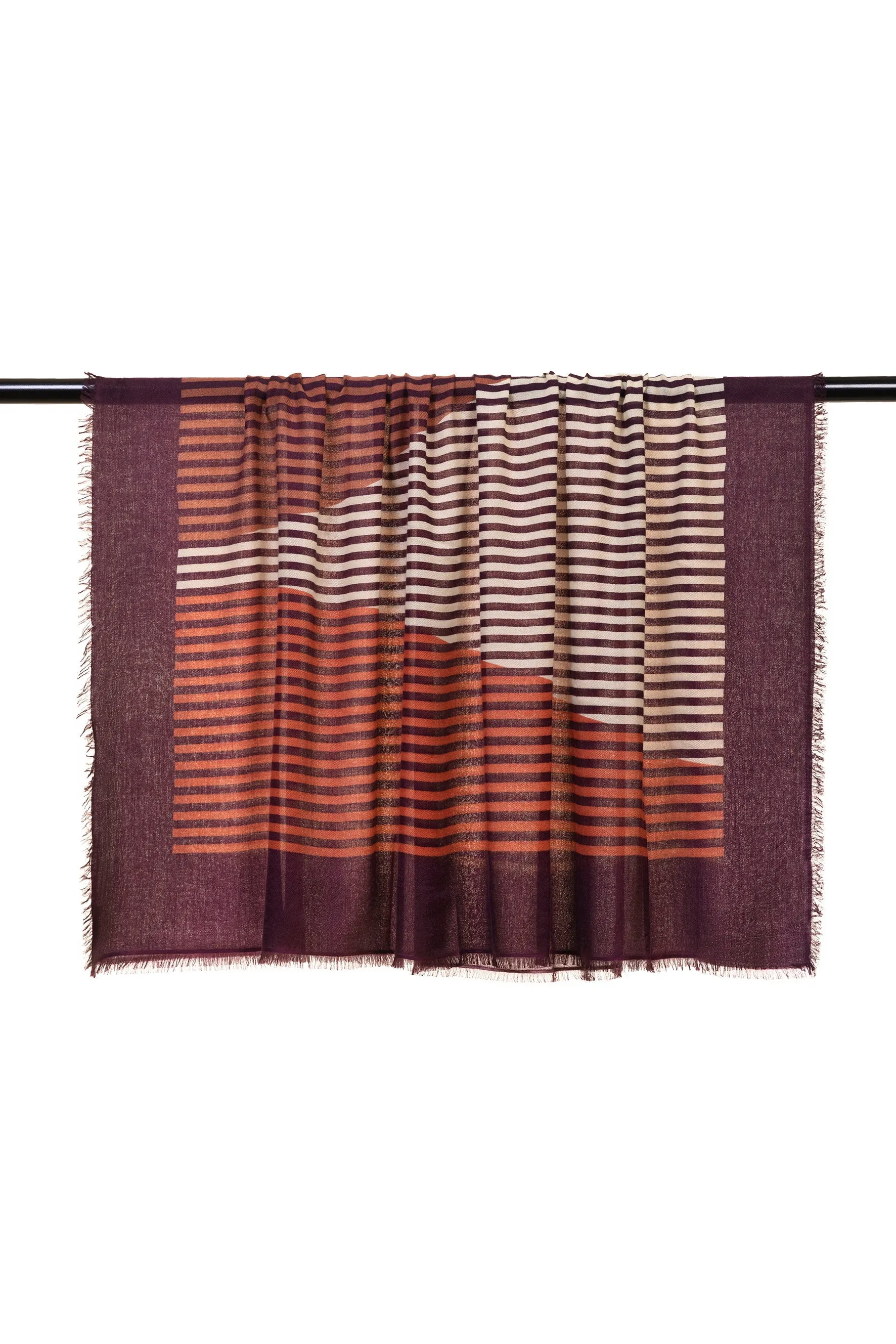 Dusk Printed Stole Cashmere Scarf