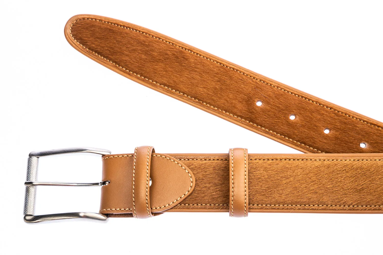 Elliot Rhodes Pony Tan Belt in Tan