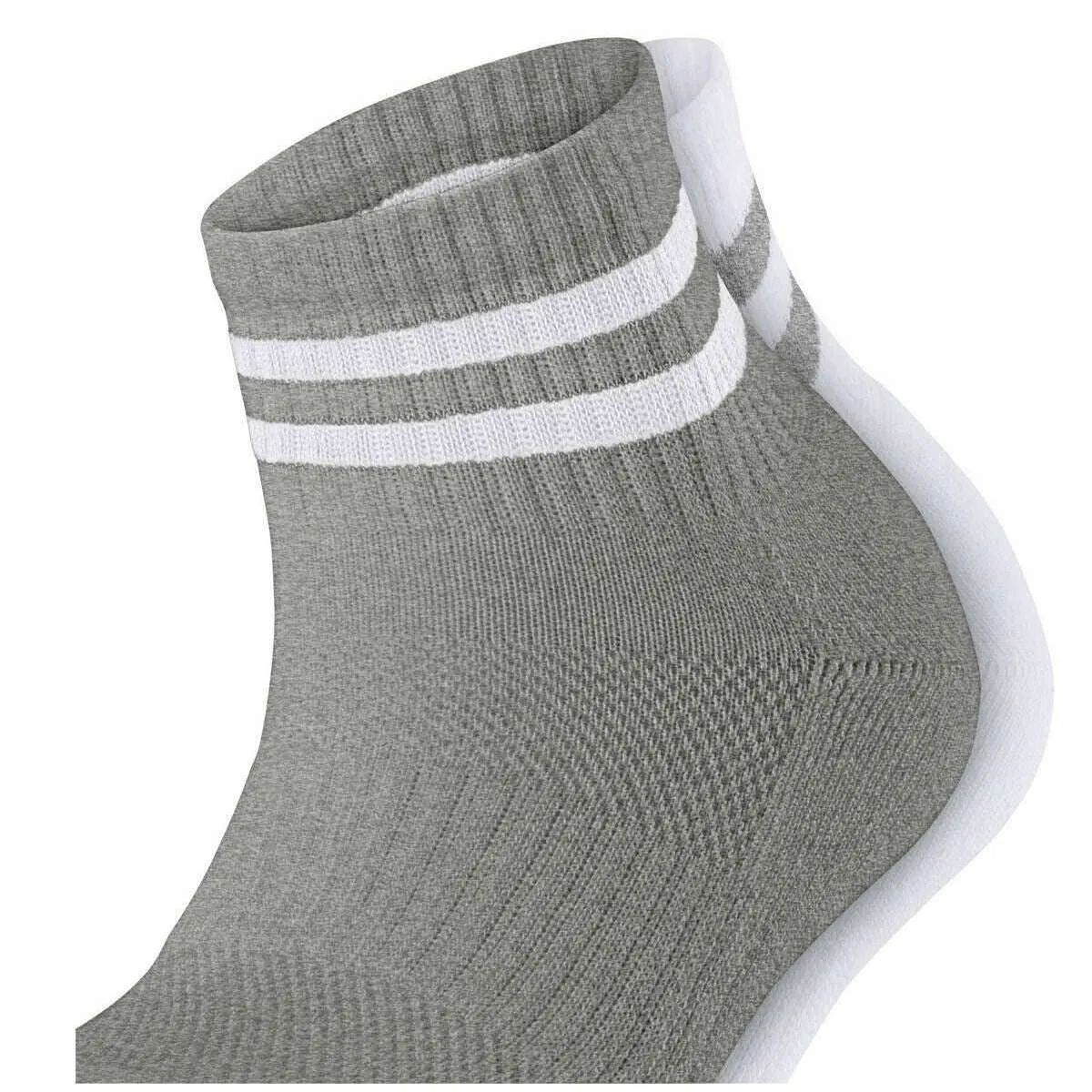 Esprit Active Tennis 2-Pack Sneaker Socks - Grey/White