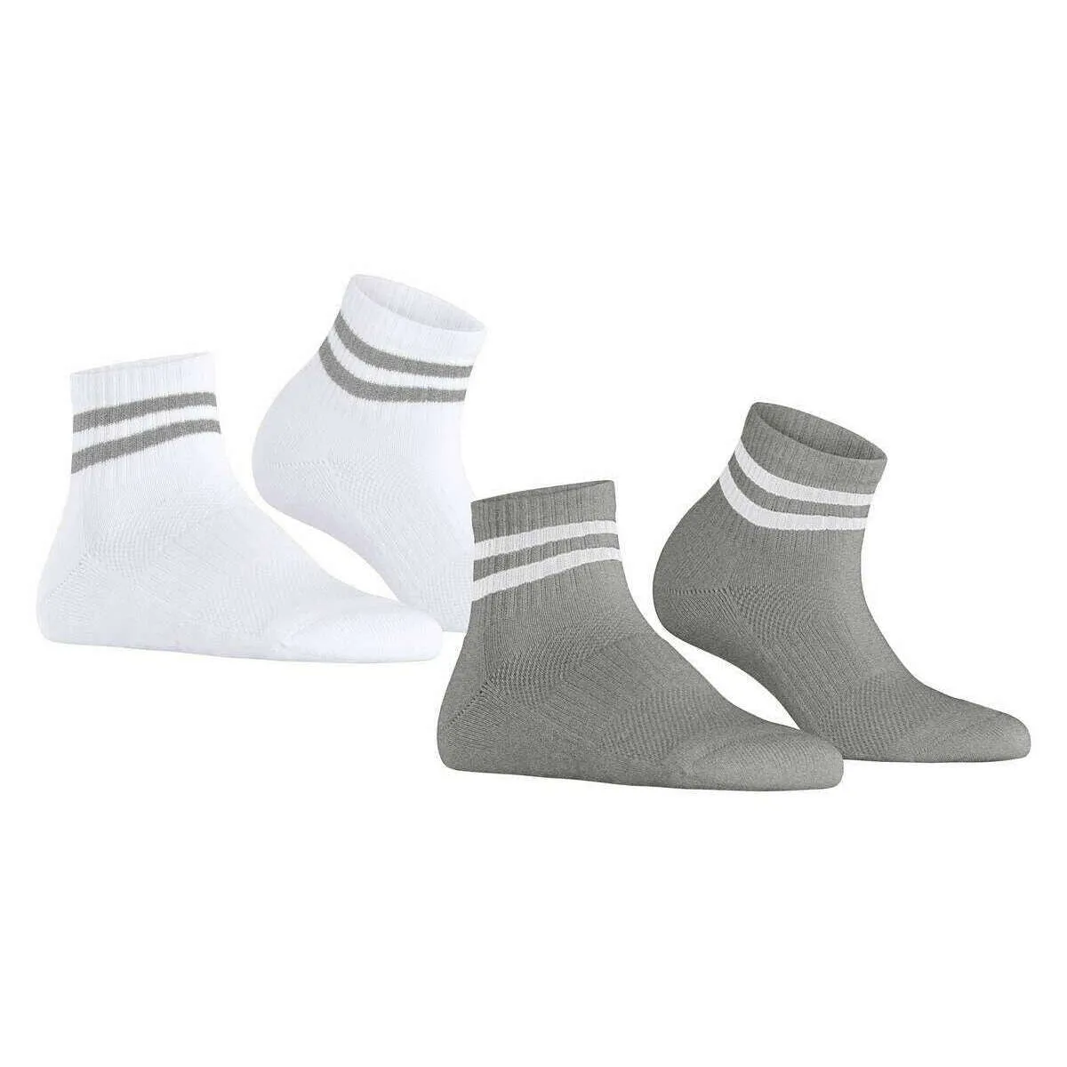 Esprit Active Tennis 2-Pack Sneaker Socks - Grey/White