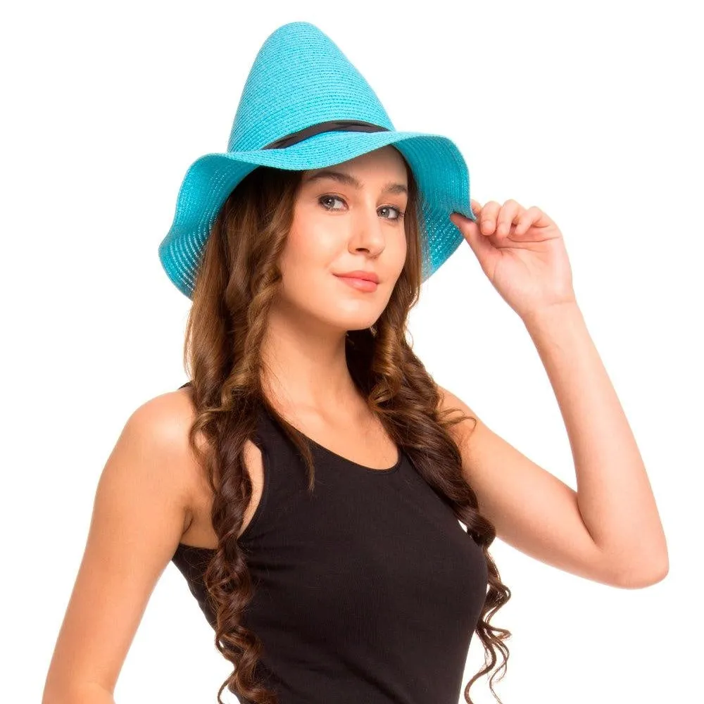 FabSeasons Blue Solid Fancy Hat