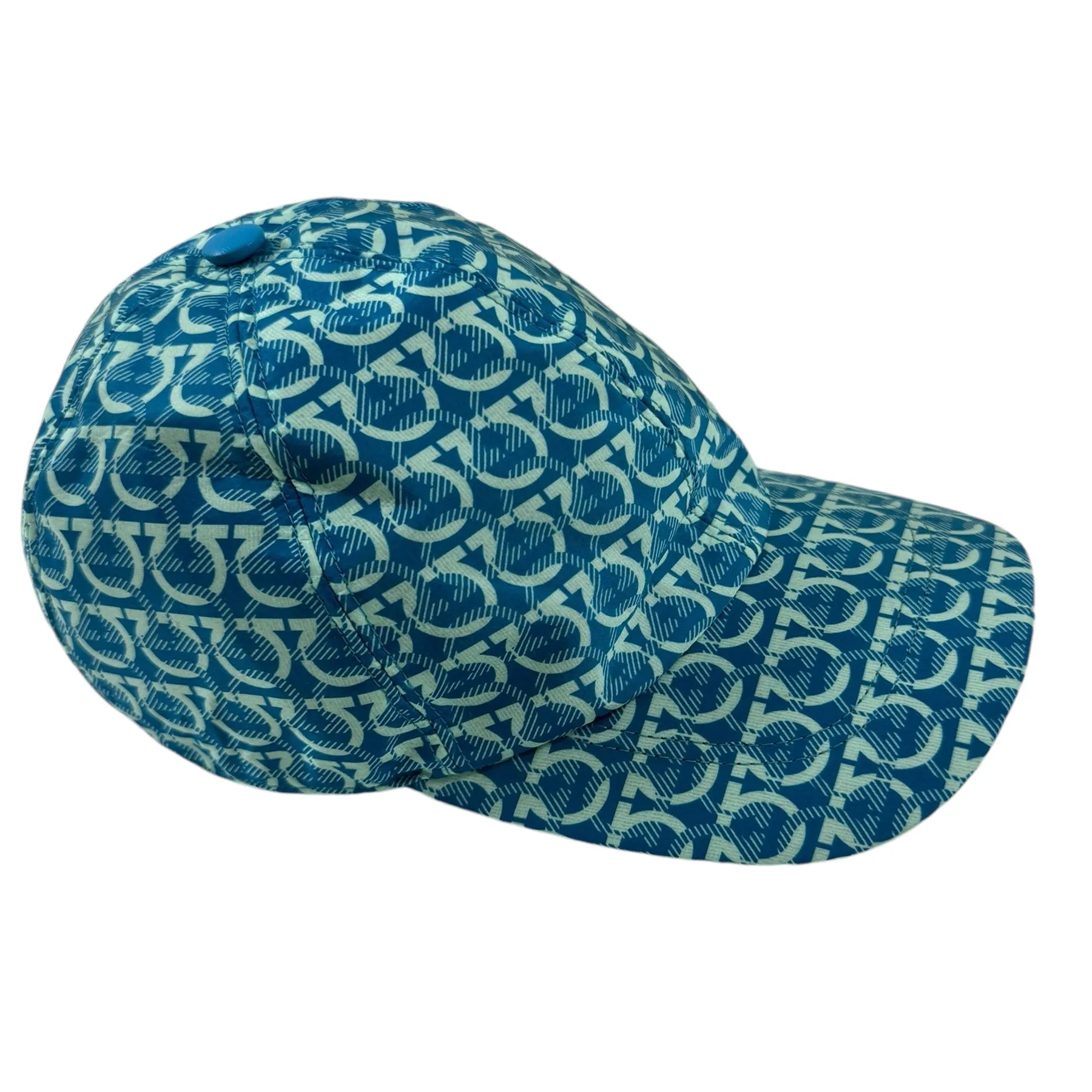 Ferragamo Baseball Cap Gancini Aqua SALE