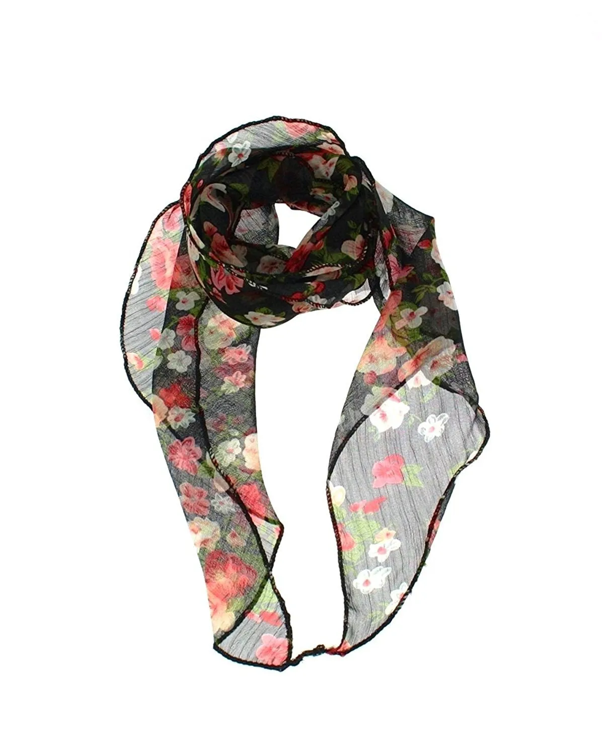 Flower Print on Black Sash (3 in 1)