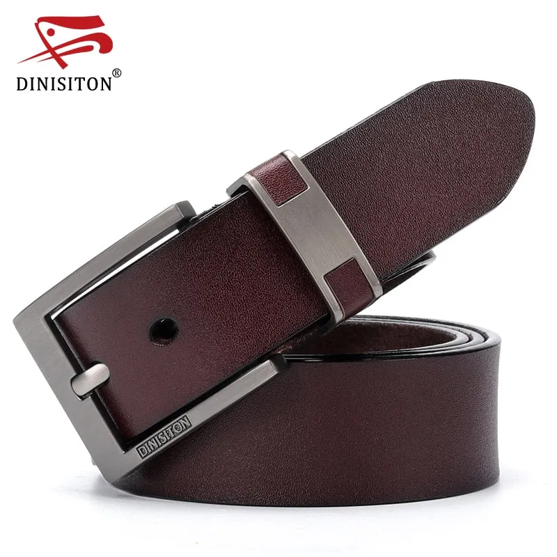 Genuine Leather Luxury Belt Alloy Buckle Casual Male