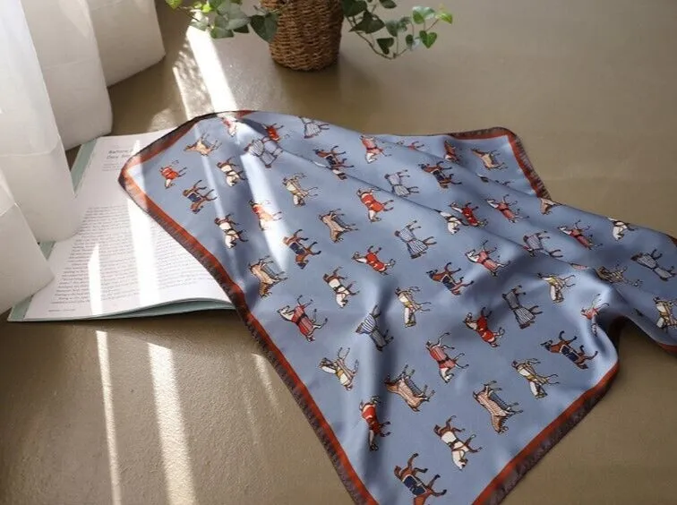 Horse square scarf