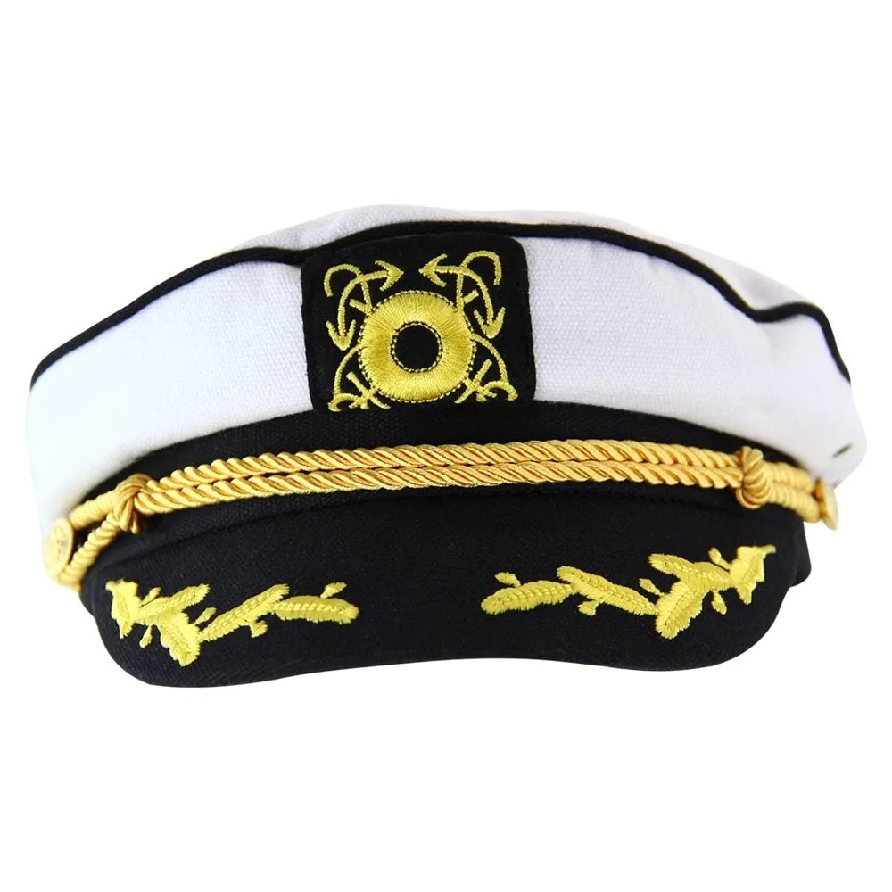 HW Collection Fun Captains Cap - White