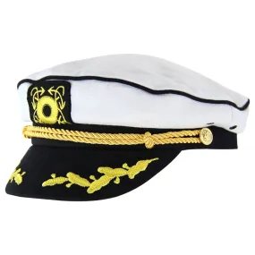 HW Collection Fun Captains Cap - White