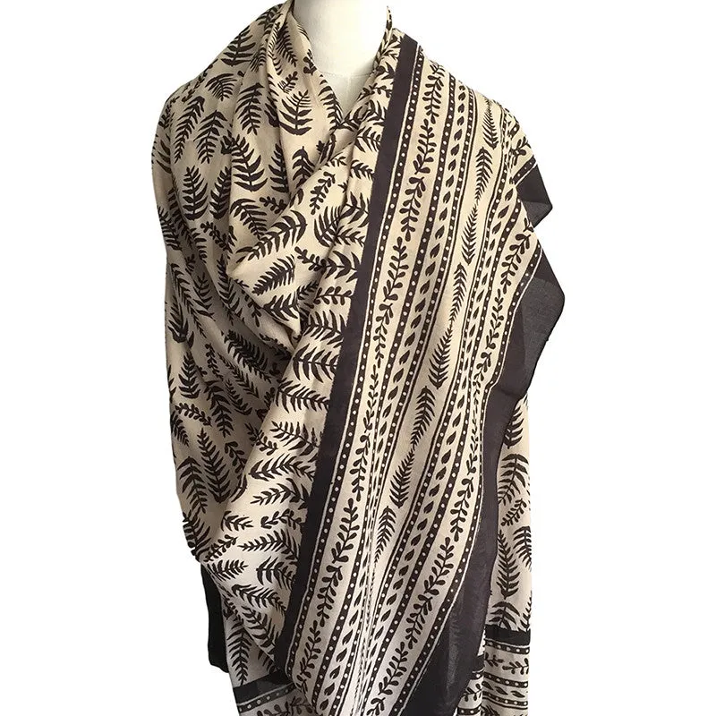 Indian cotton scarf - original block print