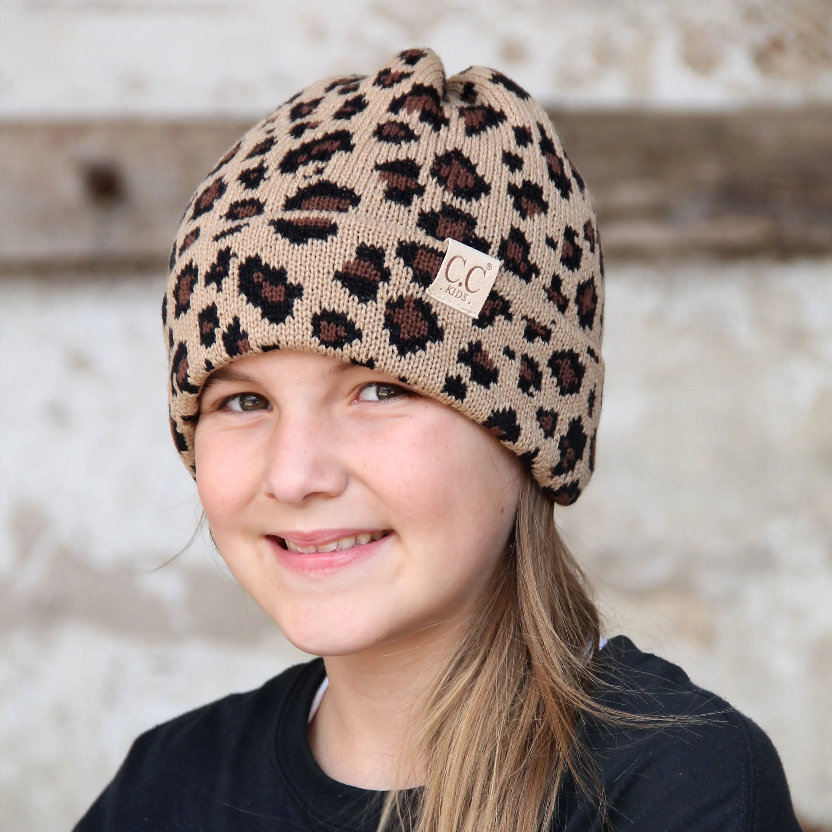 KID-45 Leopard Youth Beanie