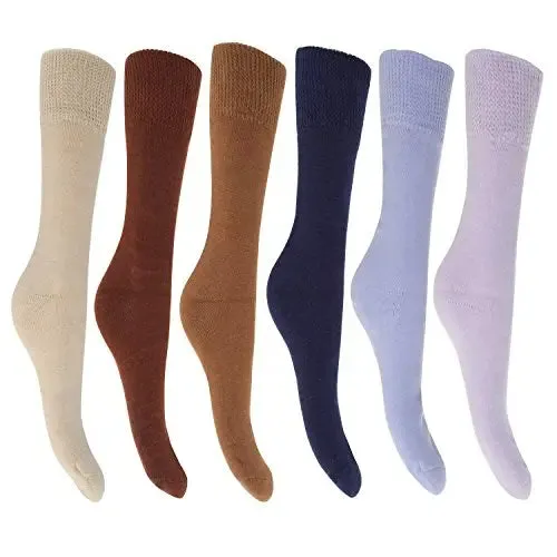 Ladies Premium Quality Thermal Socks 6 Pairs Double Brushed Inside for Winter Camping Outdoor Work