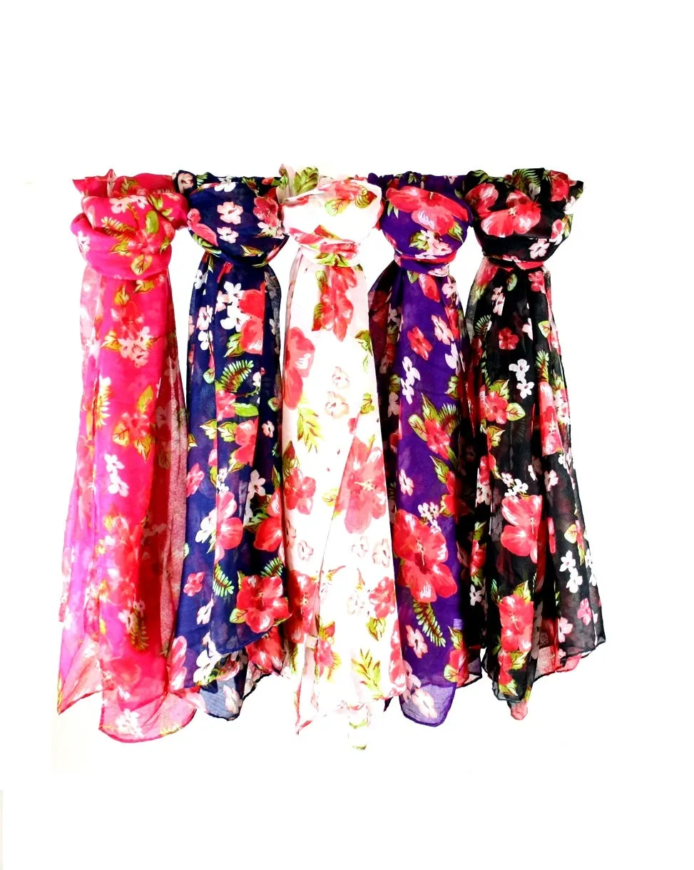 Large Flower Scarves