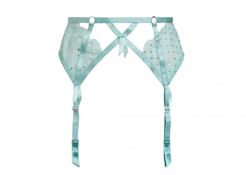 Madame X Suspender - Powder Blue -