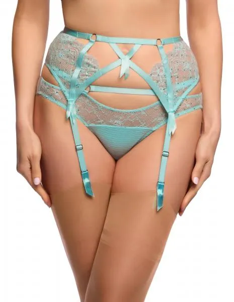 Madame X Suspender - Powder Blue -