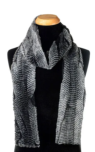 Men's Classic Scarf - Luxury Faux Fur in Nightshade (Sold Out!)