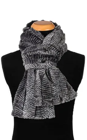 Men's Classic Scarf - Luxury Faux Fur in Nightshade (Sold Out!)