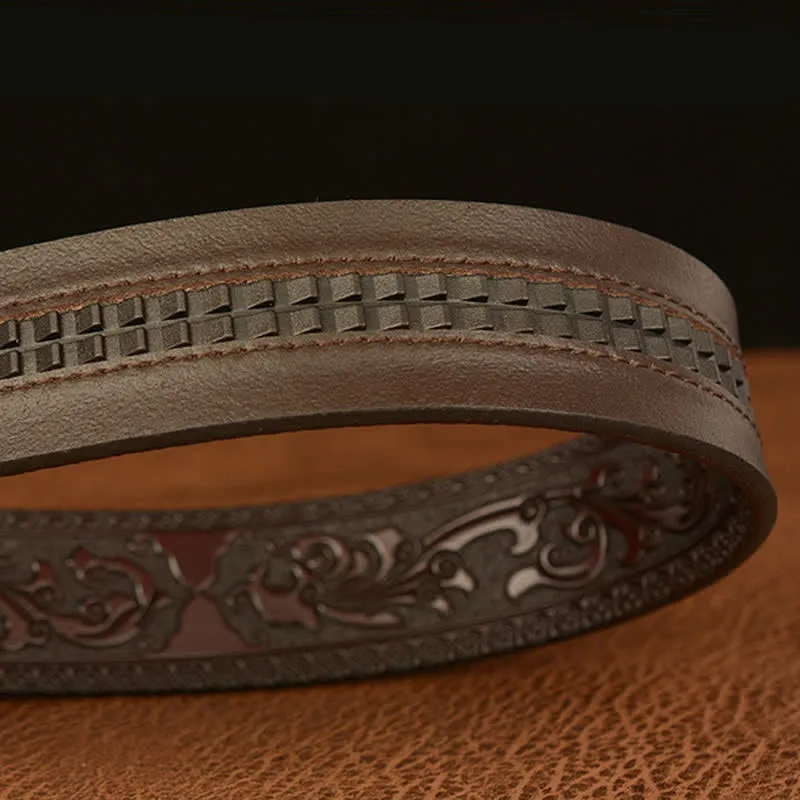 Men's Retro Pack Of Wolves Leather Belt