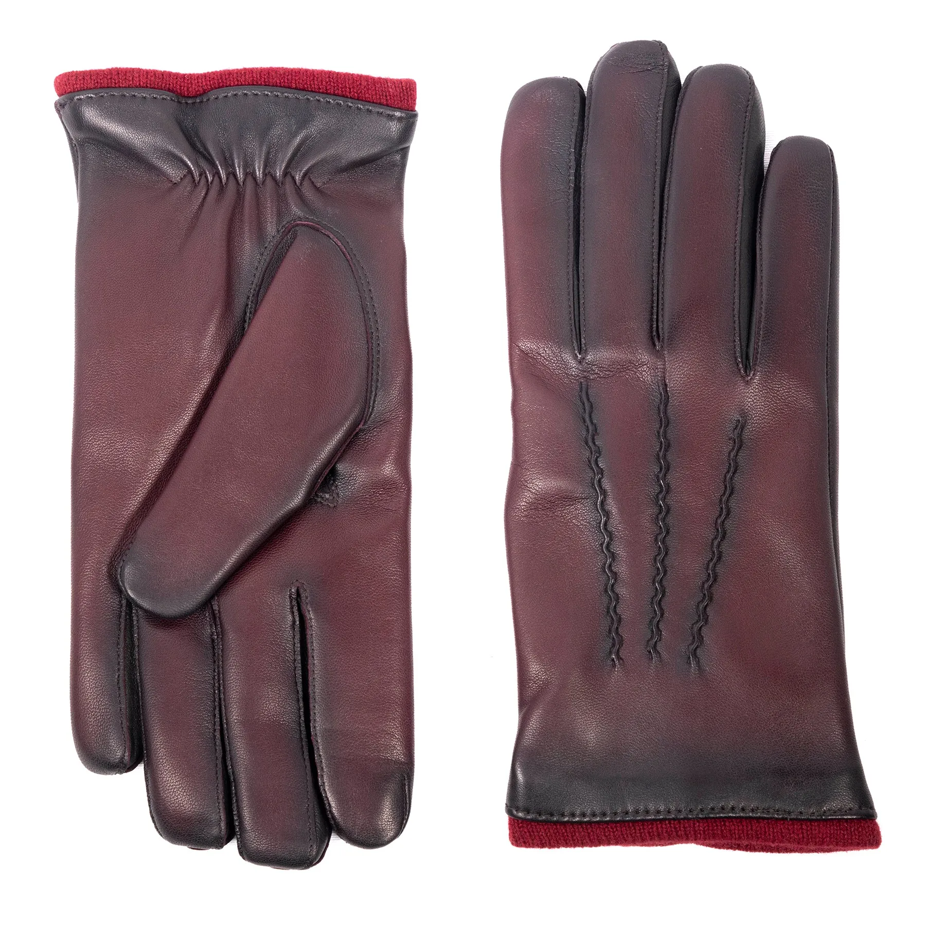 Men's vintage style leather gloves