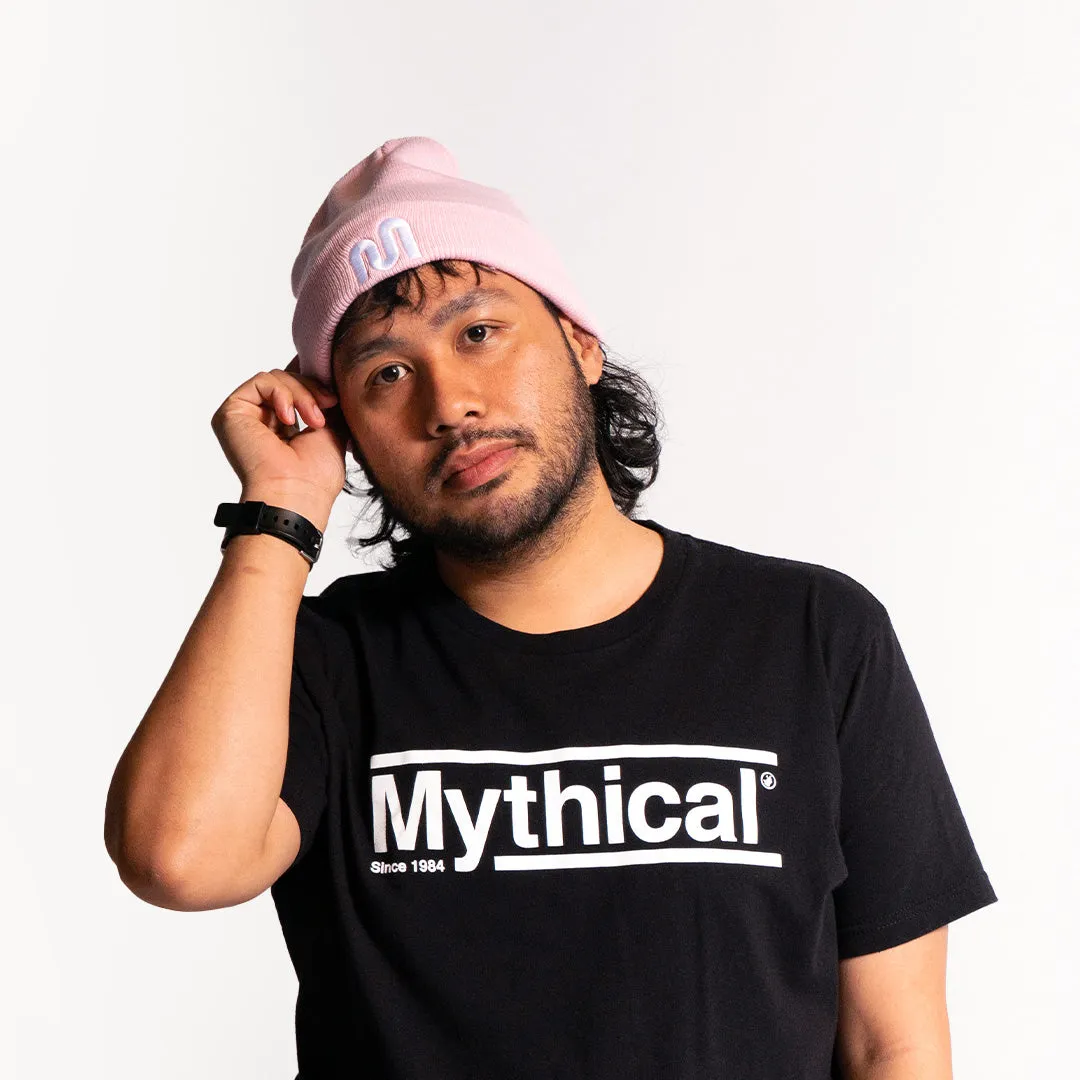 Mythical Embroidered Beanie (Pink)