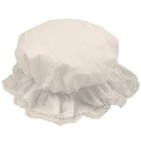 New Children’s Kids Mop Hat Victorian Frill Cap Hat White Lace Trim Mop Cap