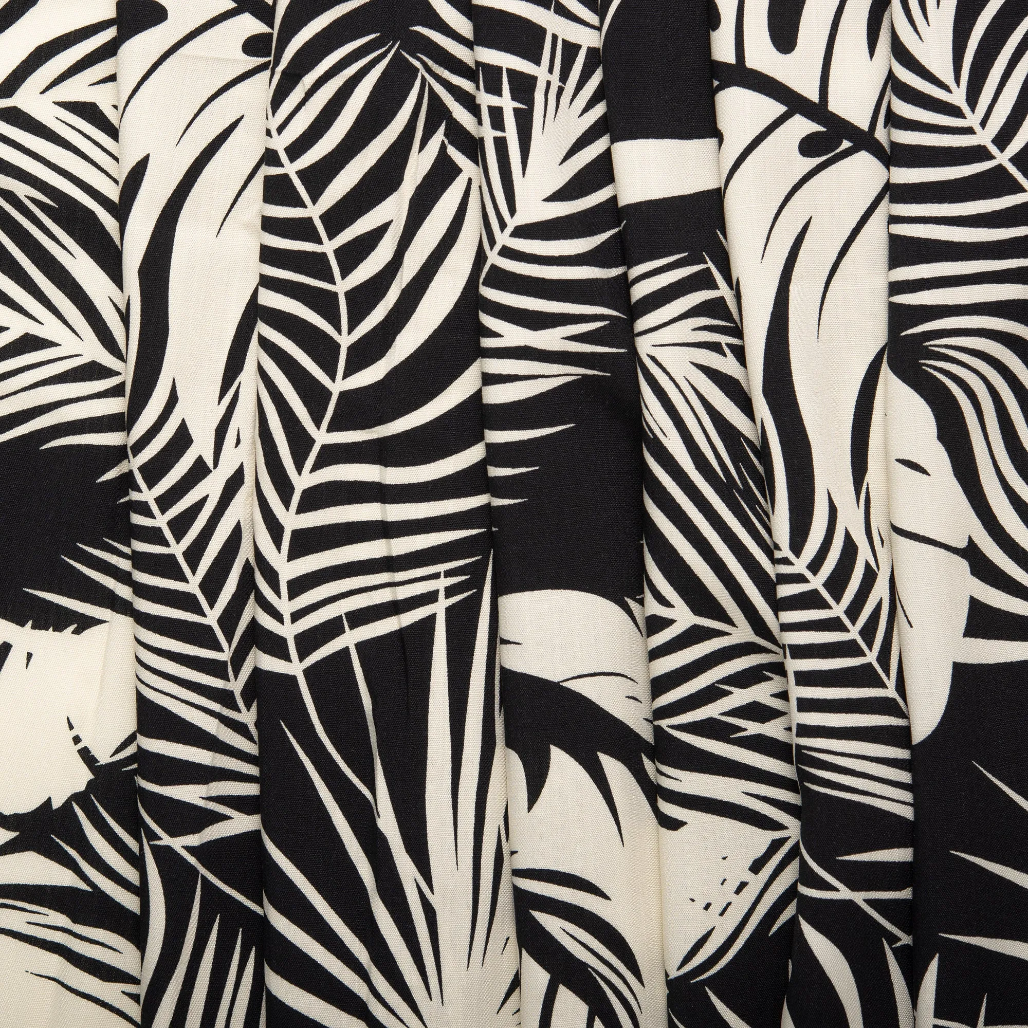 Printed rayon - AMANDA - Black and Beige