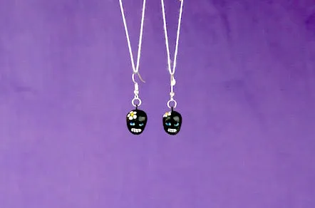 "Catrina" Mexican Clay Skeleton Earrings