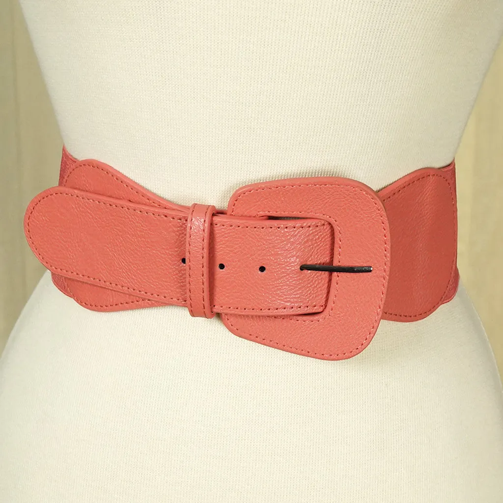 Rose Pink Pinup Cinch Belt