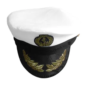 Sailor Cap Boat Captain Hat For Navy Skipper Costume Fancy Marine Dress