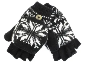 Sakkas Insulated Knit Fingerless Mitten Gloves