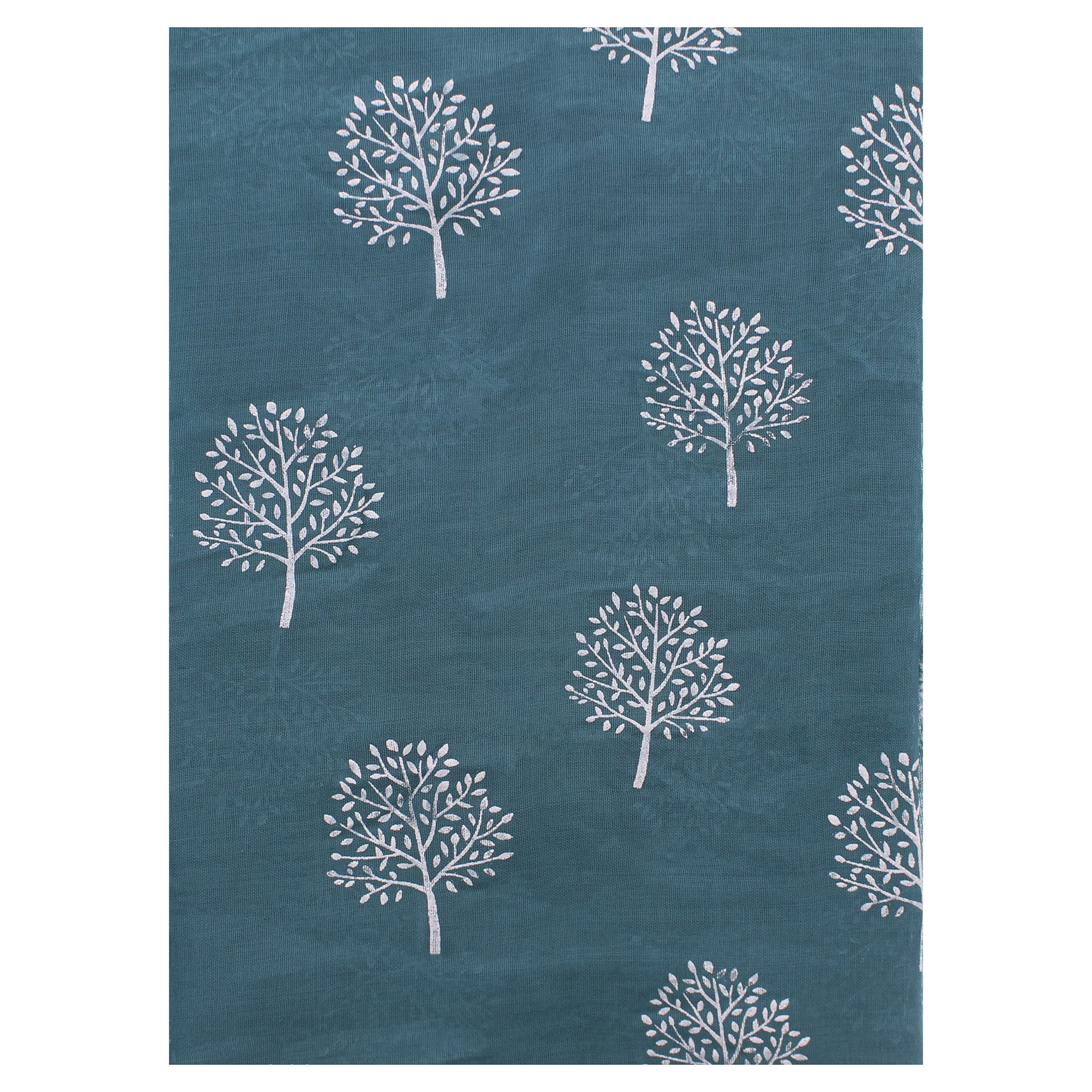 Scarf with White Trees