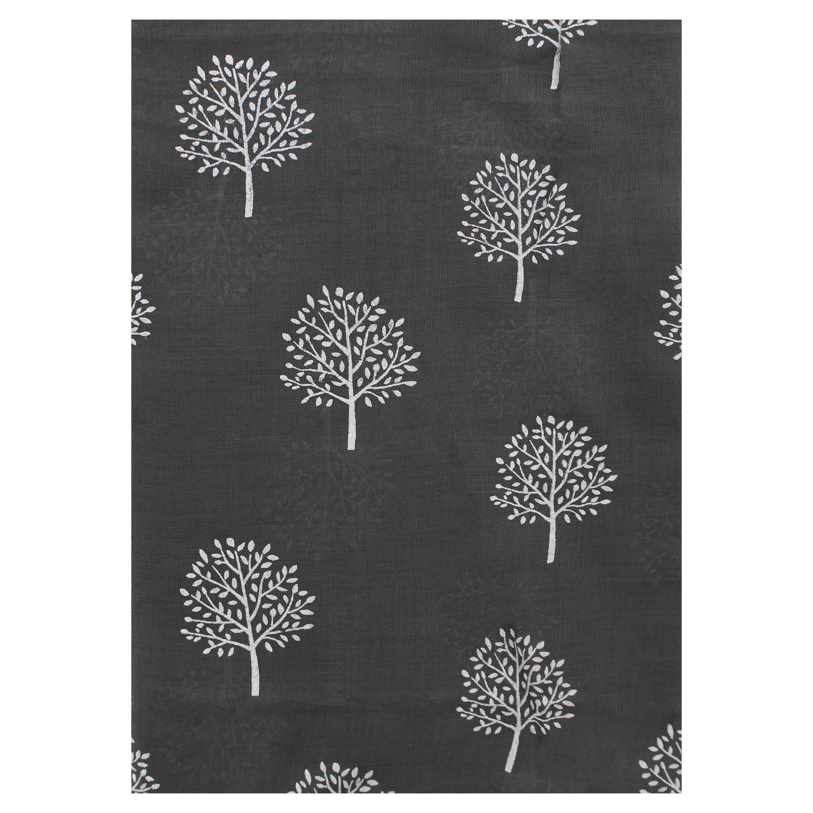 Scarf with White Trees