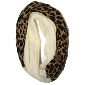 SF-45 Ivory Leopard Scarf