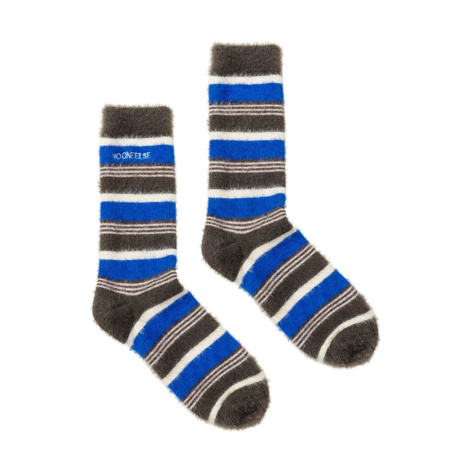 Striped Embroidery Socks