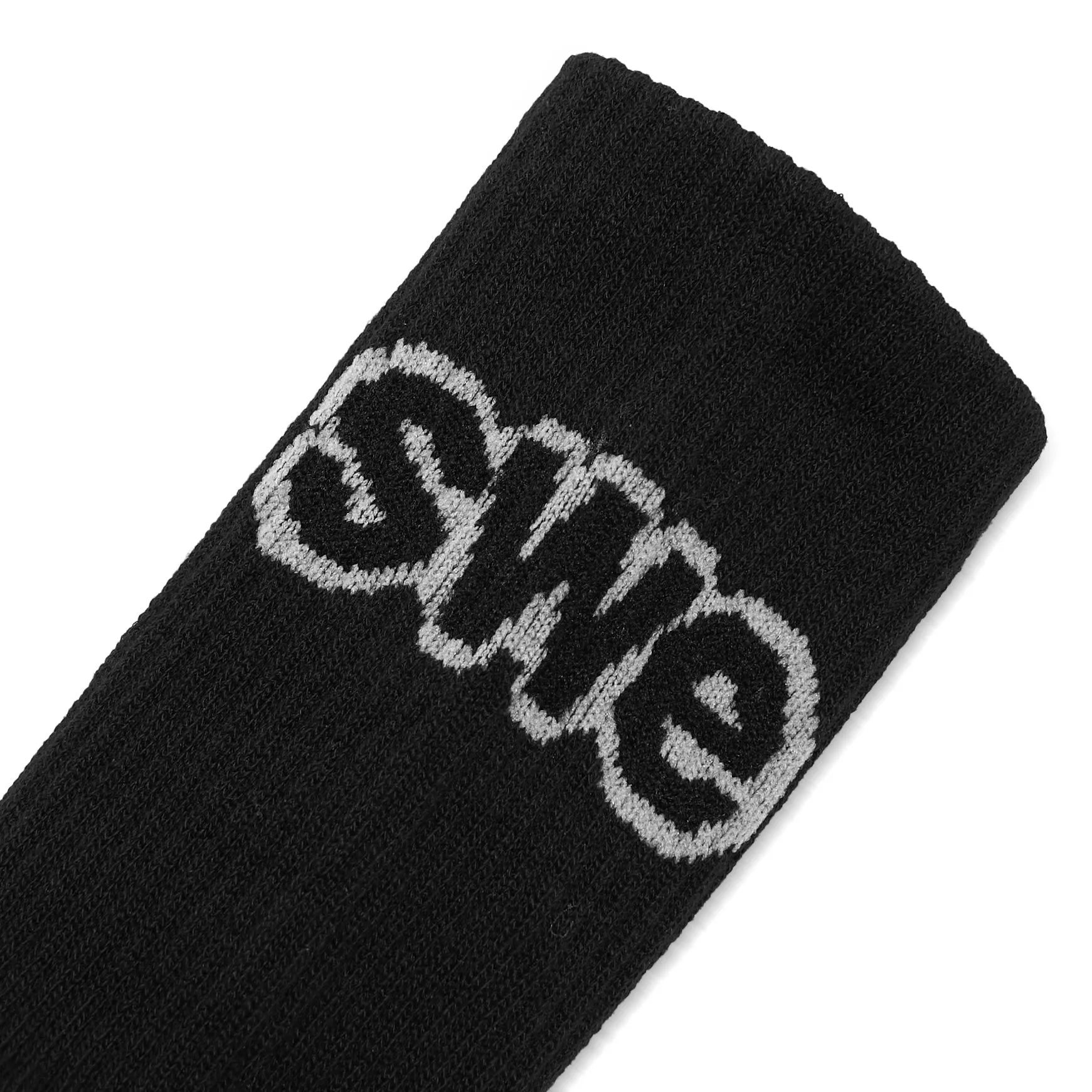 SWE STRIPED SOCKS - BLACK ( PACK 3 )