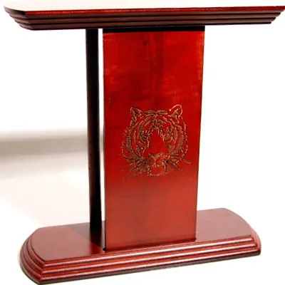 Table-Top Belt Display with Laser-Carved Tiger