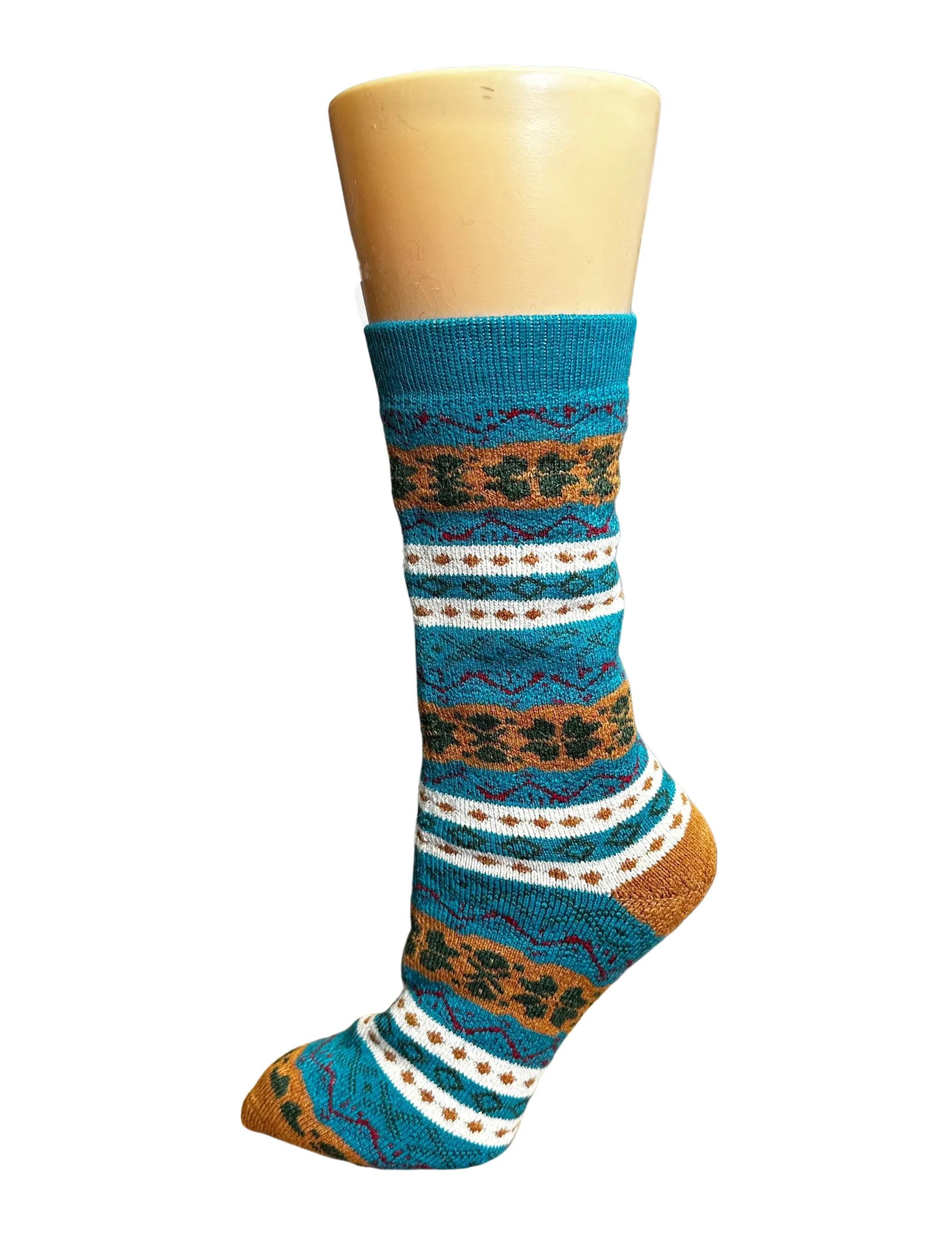 Womens Colorful Nordic Socks